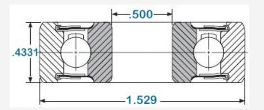 202NPP9 BEARING SIZE 