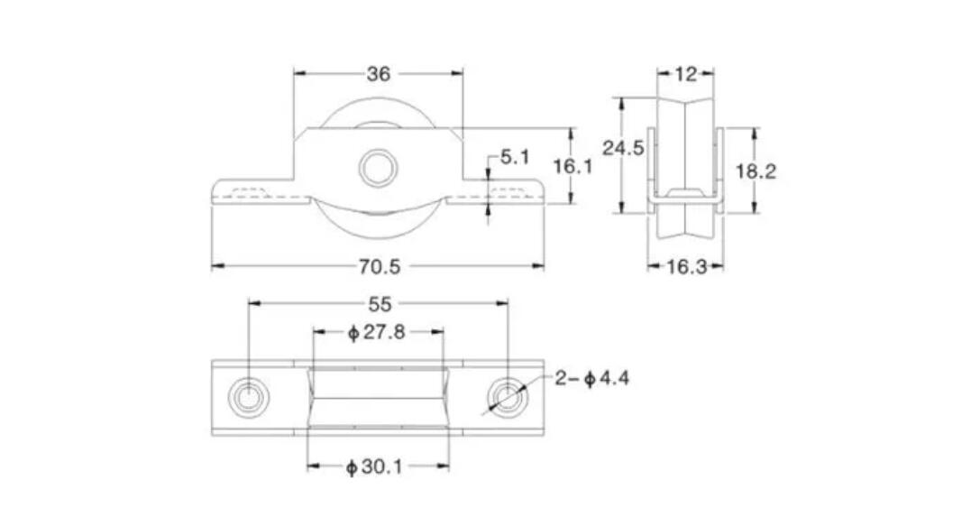 Aluminum Sliding Window Bearing