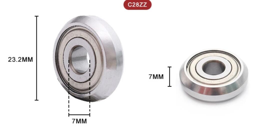 C28 Bearing size 